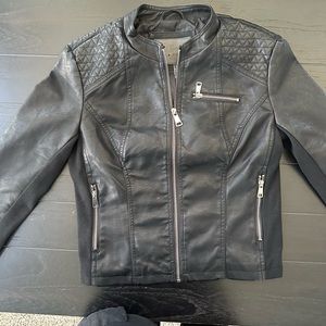 Black Quilted Jacket. Ci Sono. Size medium.